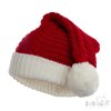 H694-X: Cable Santa Hat with Pom Pom (0-12M)